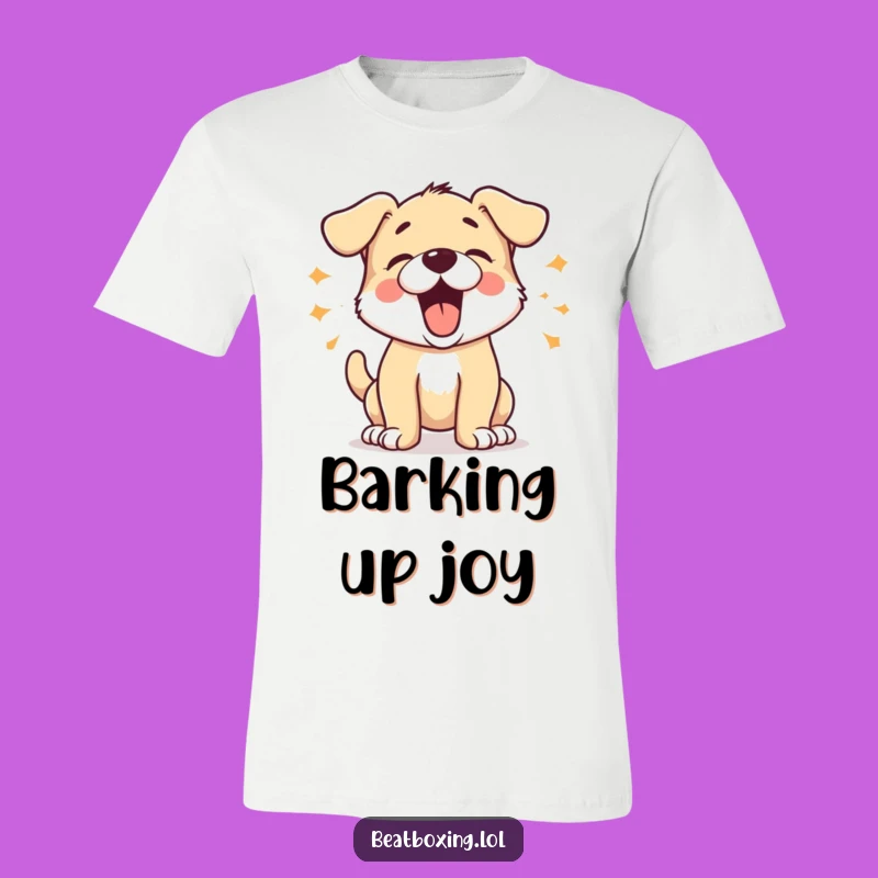 Funny Barking Puppy T-Shirt: Wear Your Excitement Loudly! A Fun Funny Gift.
