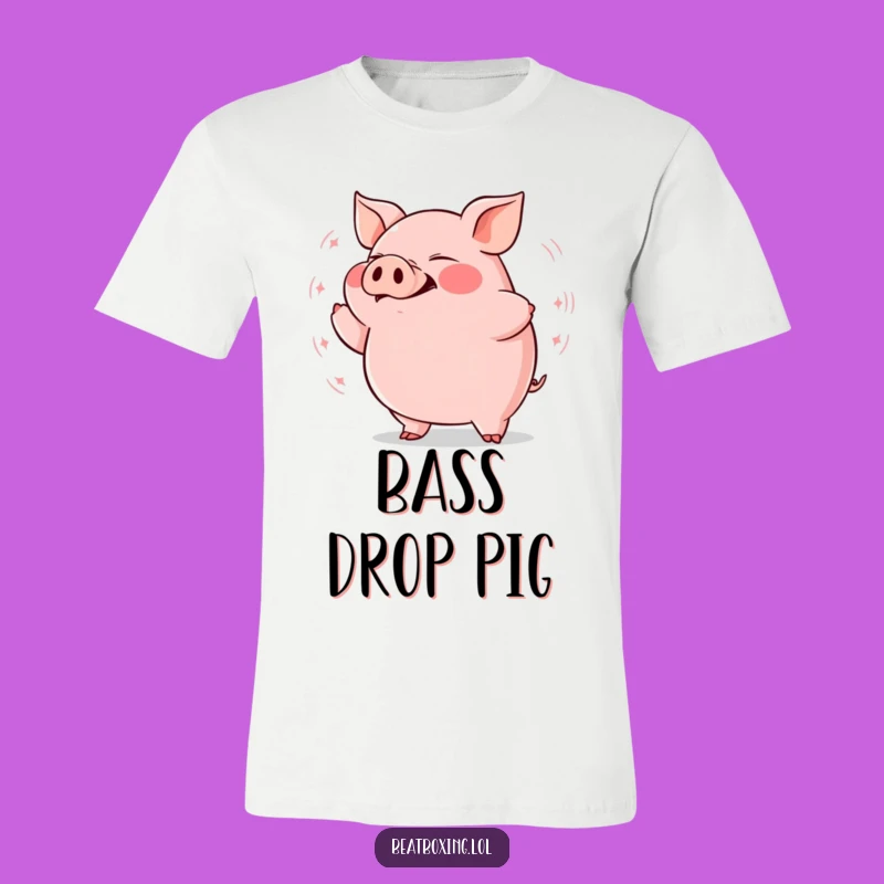 Funny Plump Pig Grunting T-Shirt: Wear the Deep Rhythms