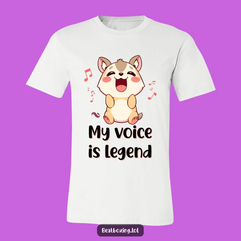 Funny Singing Animal T-Shirt: Character's Loud Voice for a Comical Gift