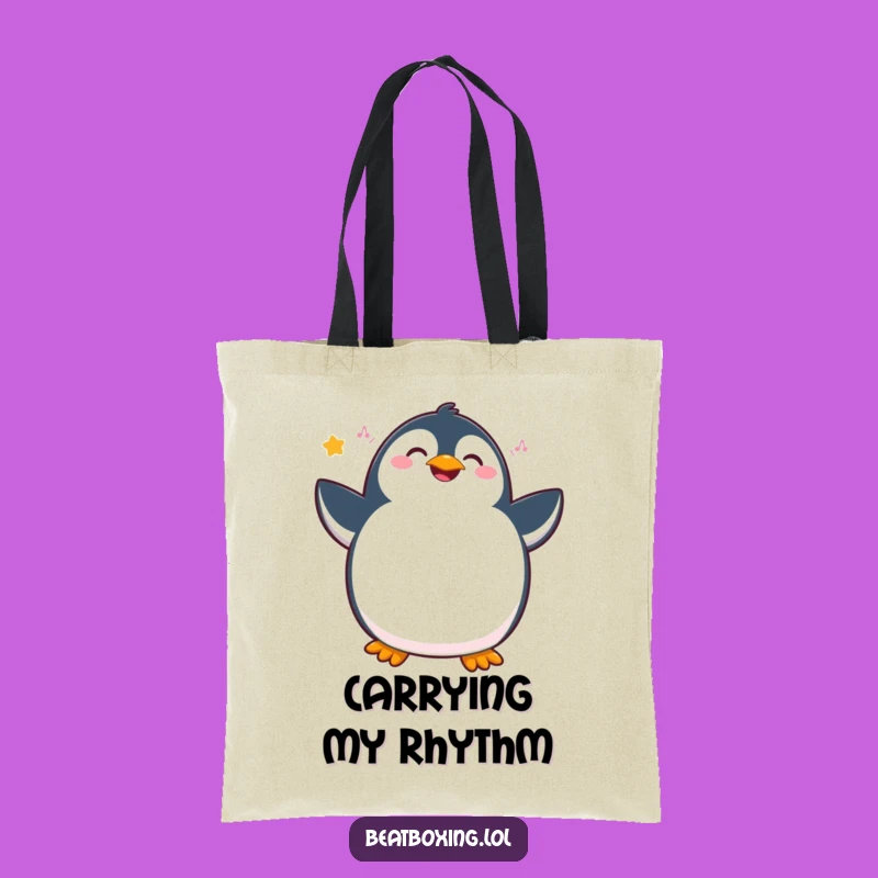 Funny Penguin Tote Bag: Joyful Rhythmic Moves, Humorous and Practical Gift