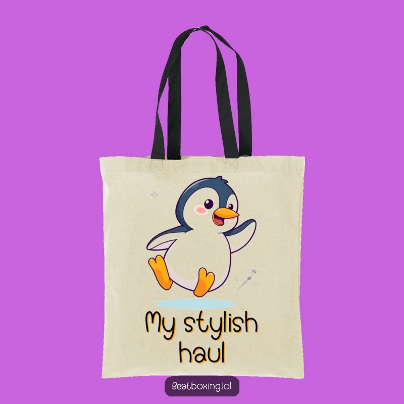 Funny Cool Penguin Tote Bag: Carry Your Style Everywhere! A Chic Funny Gift.