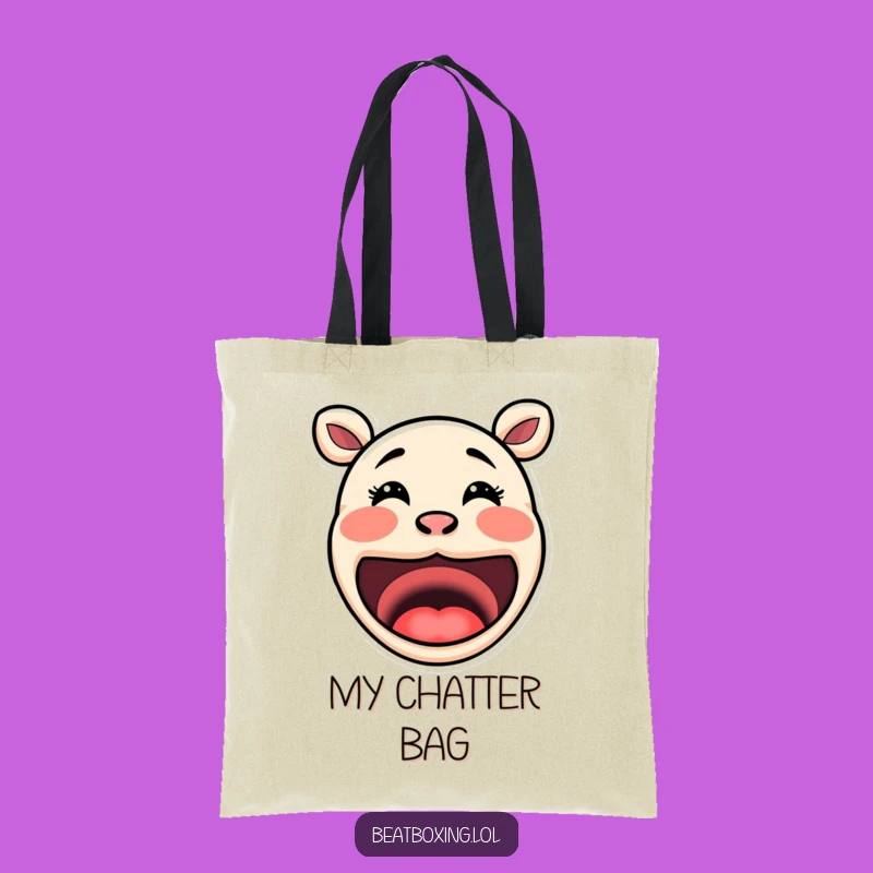 Funny Mouth Tote Bag: Exaggerated Fun, Sound Expressive, Hilarious Carry-All Gift!