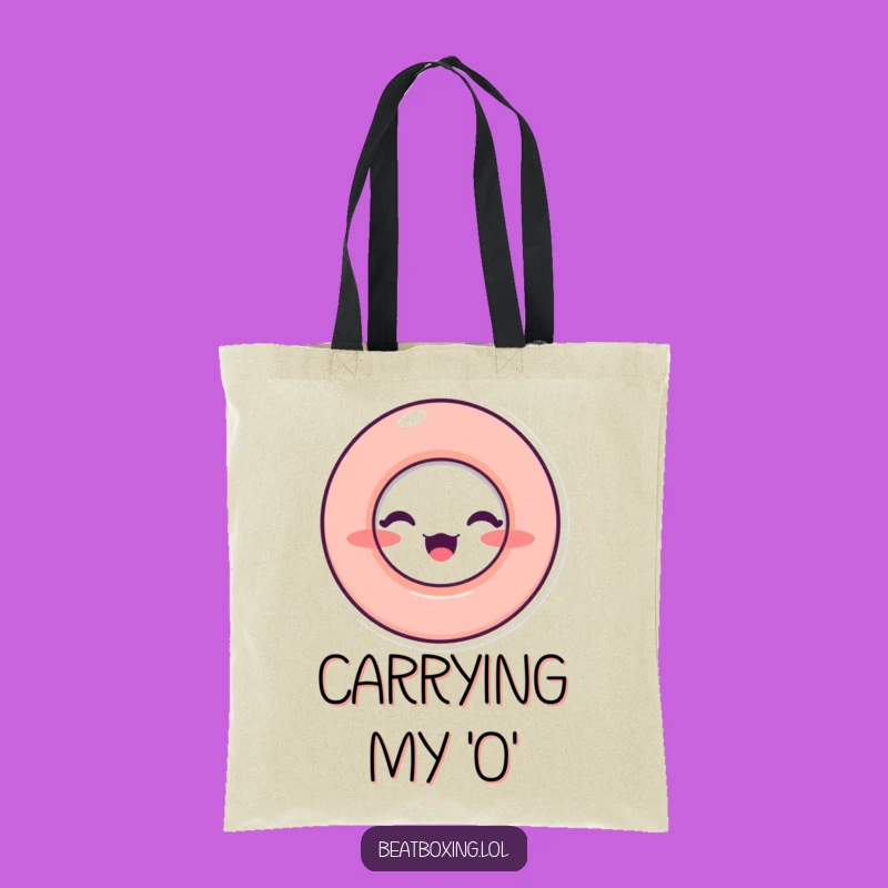 Funny O-Mouth Tote Bag - Carry Your Sound, Perfect Gift for Artists