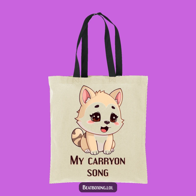 Funny Animal Tote Bag: Focused Vocalizing, Performance Ready, Hilarious Carry-All Gift!