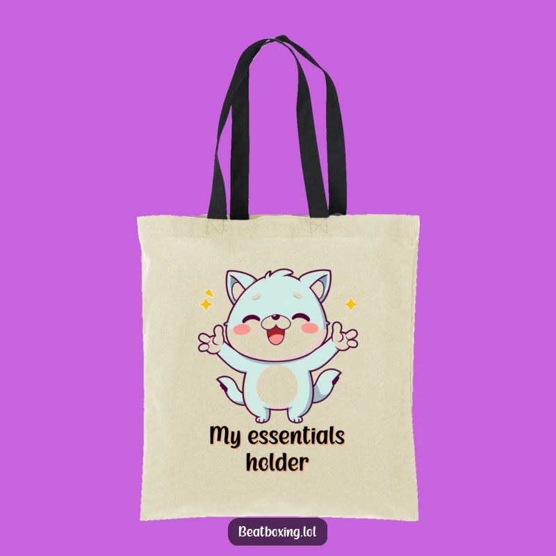 Funny Kawaii Animal Tote Bag: Energetic Gestures, Stylish & Hilarious Carry-All Gift!