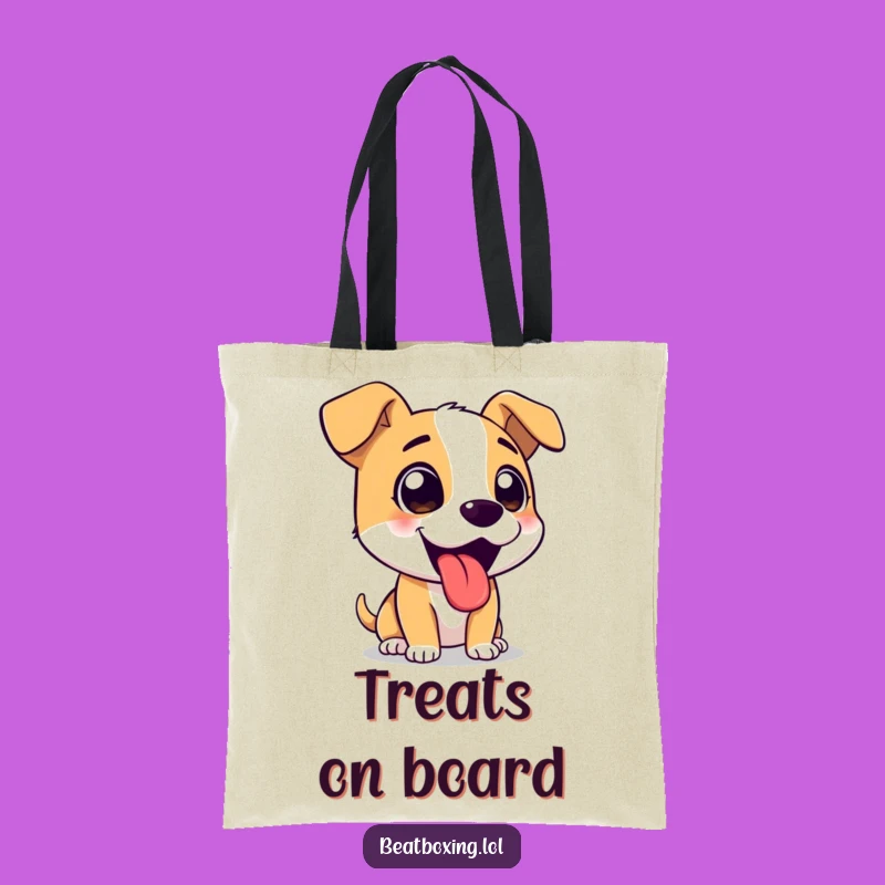 Funny Tote Bag: Excited Barking Dog - Carry Your Love for Pups!